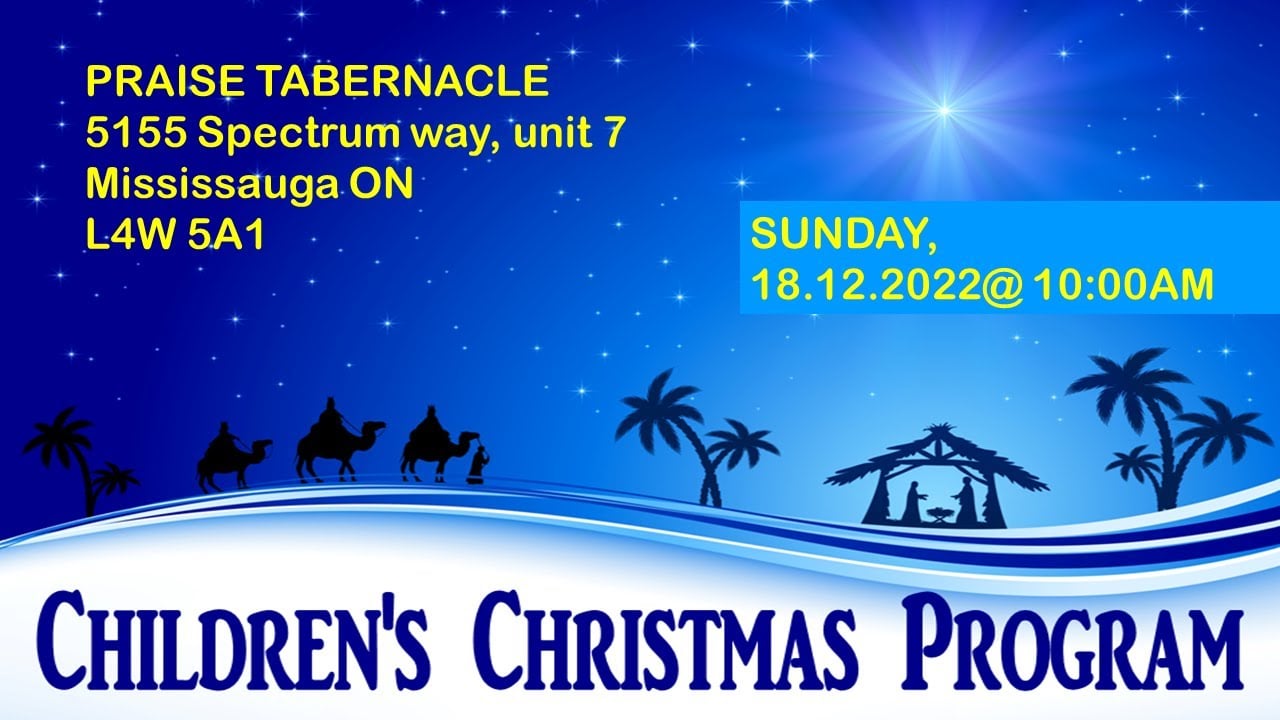 SUNDAY SCHOOL CHRISTMAS PROGRAME