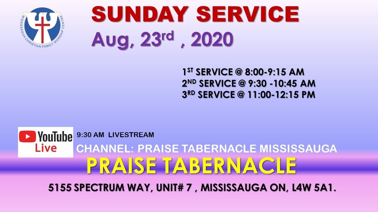 Tamil Sunday Service - Aug 23, 2020