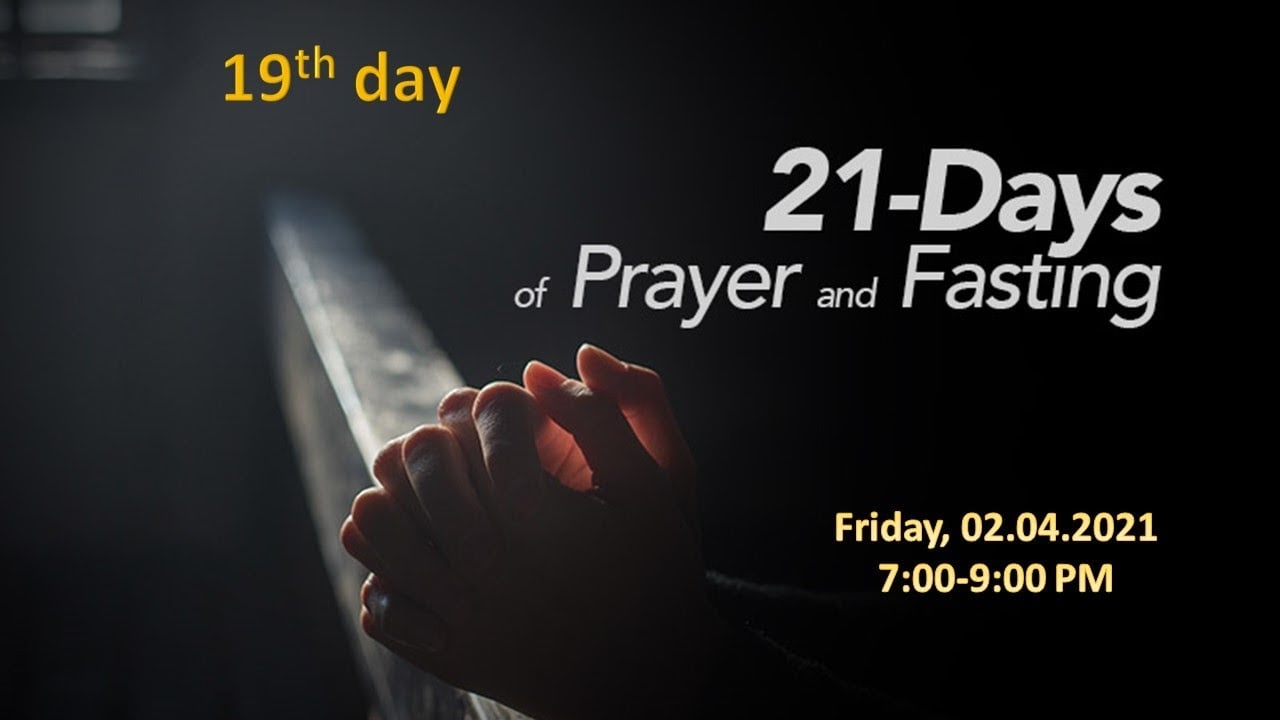 Tamil Fasting & Prayer - Apr 2, 2021 - 7:00 PM