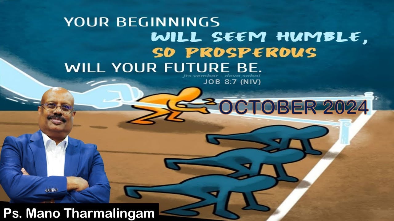 November 01,2024 @ 5:00AM/ Ps.Mano Tharmalingam