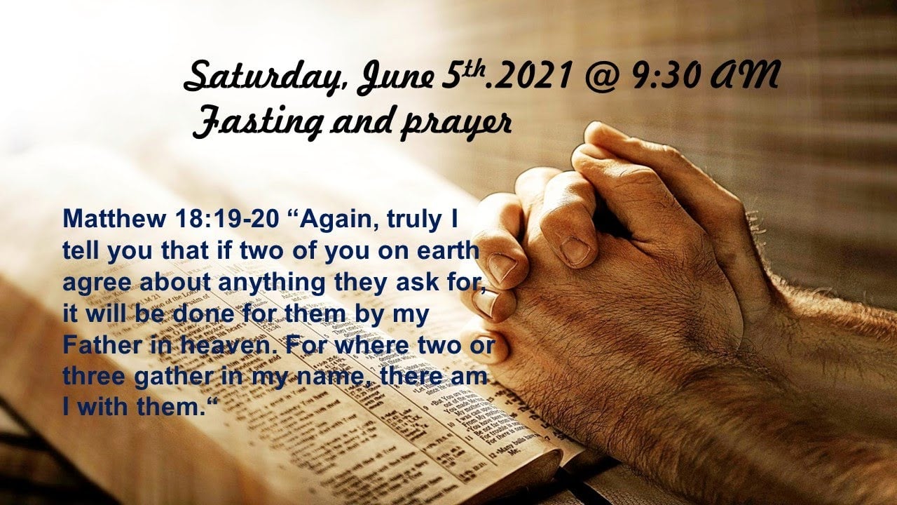 Tamil Fasting & Prayers - June 5, 2021 - 9:30 AM