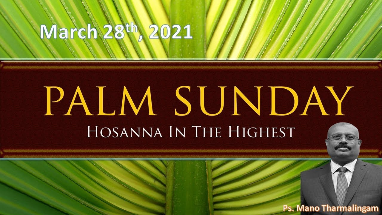 Tamil Service - Mar 28, 2021 - 9:30 AM