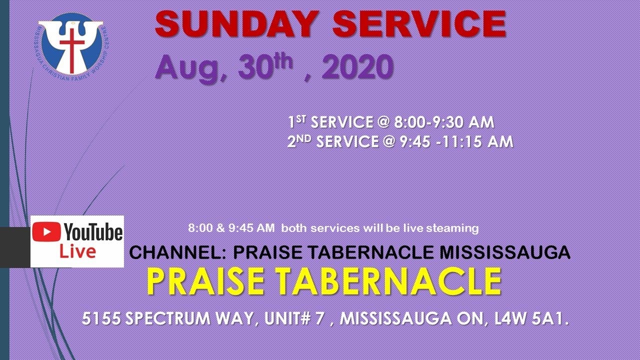 Tamil Sunday Service - Aug 30, 2020 - 9:45 AM